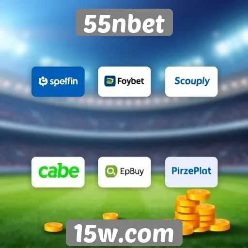 Métodos de pagamento disponíveis no 55nbet